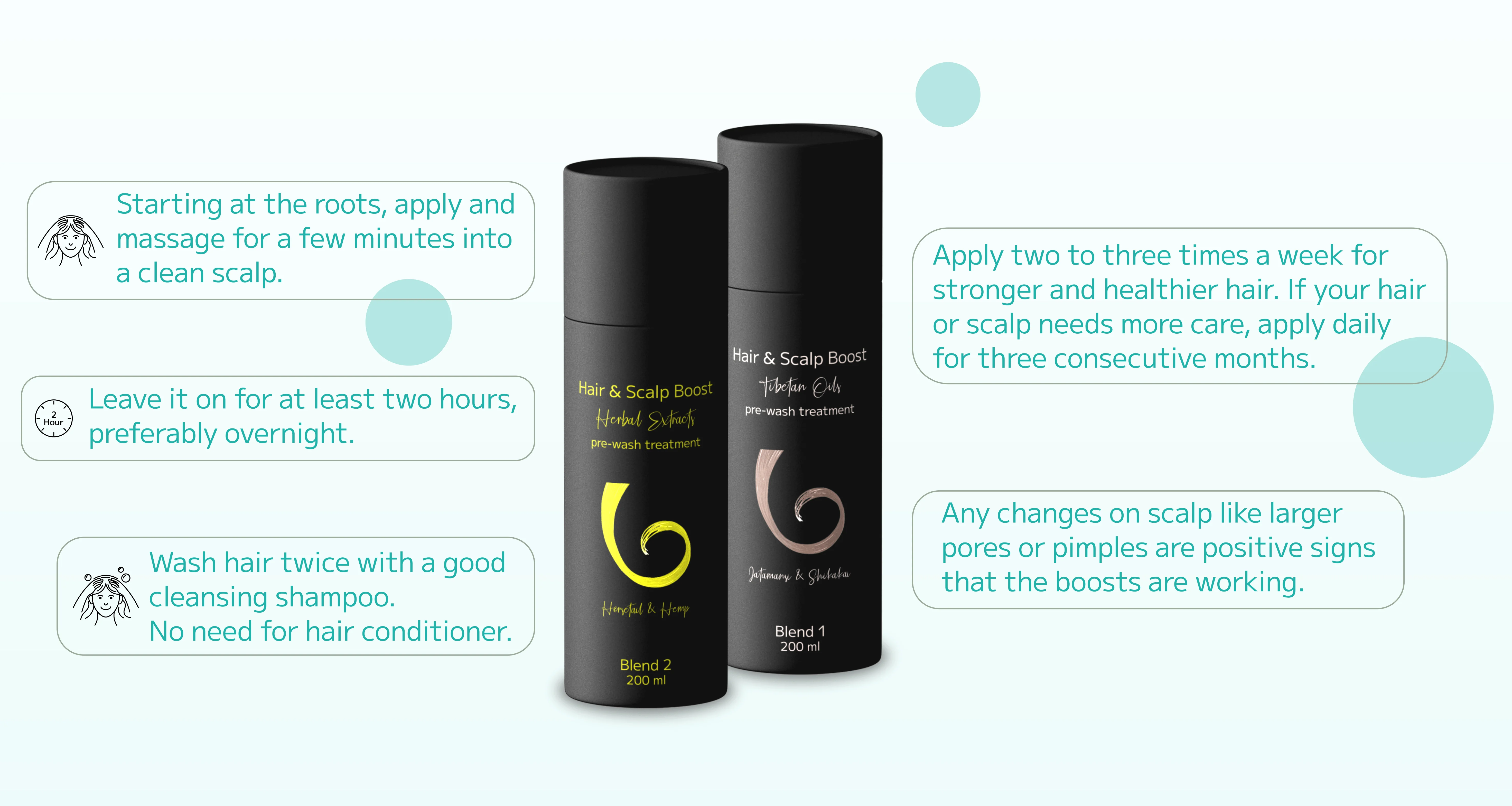 Hair and Scalp Boost Set Instructions