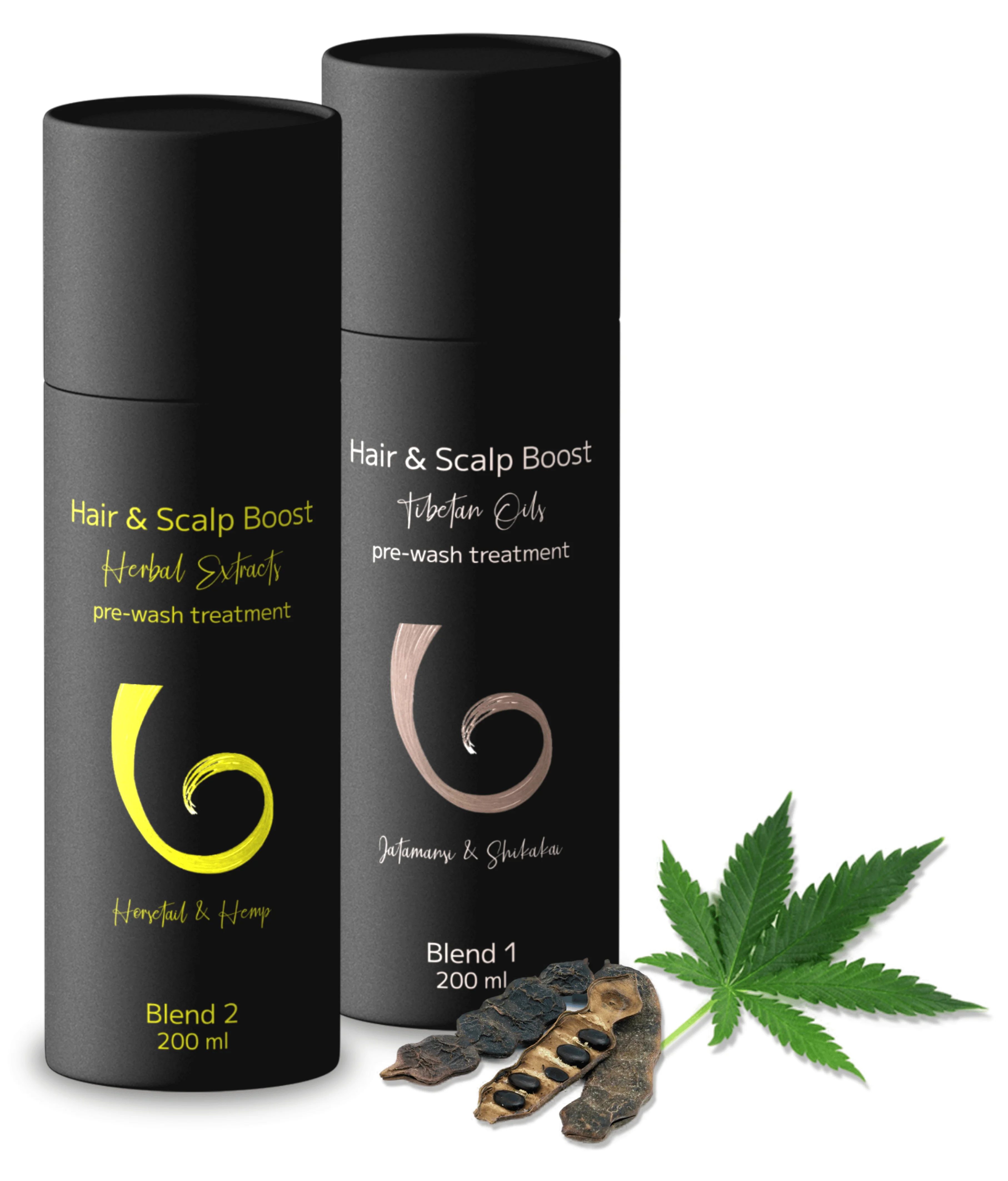 Hair and Scalp Boost Set with Ingredients